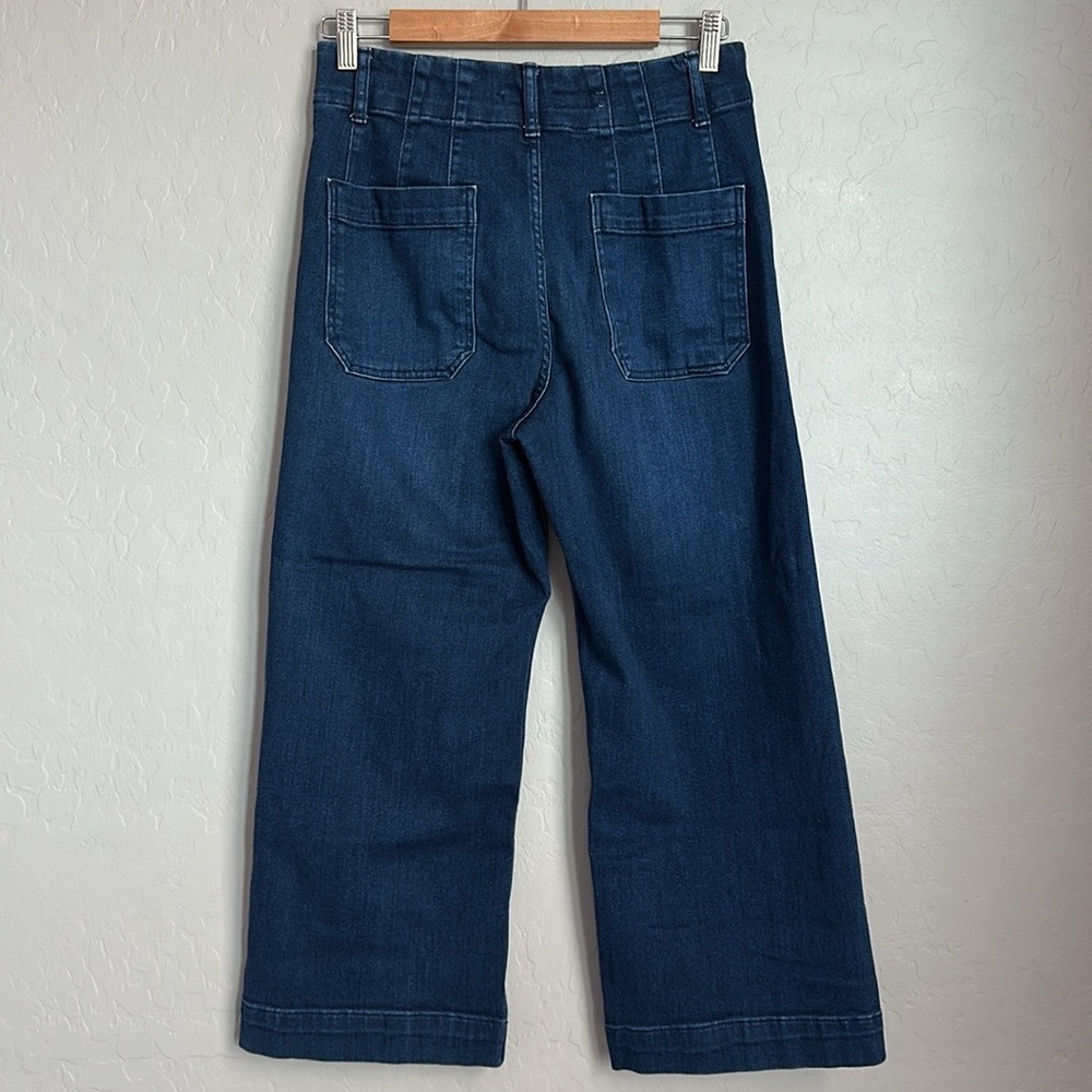 Anthropologie Pilcro The Skipper High-Rise Crop Wide-Leg Jeans - Picture 2 of 7